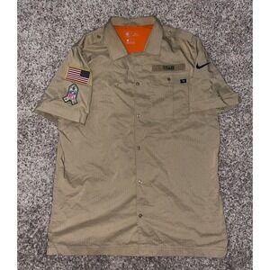Tennessee Titans Nike 2019 Salute to Service Sideline Woven Button-Up Shirt Sz L